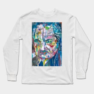 MARTIN HEIDEGGER watercolor portrait Long Sleeve T-Shirt